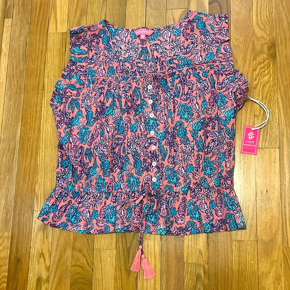 Simply Southern Women’s 2 Piece Shirt and Shorts Set XL NWT - Picture 3 of 16